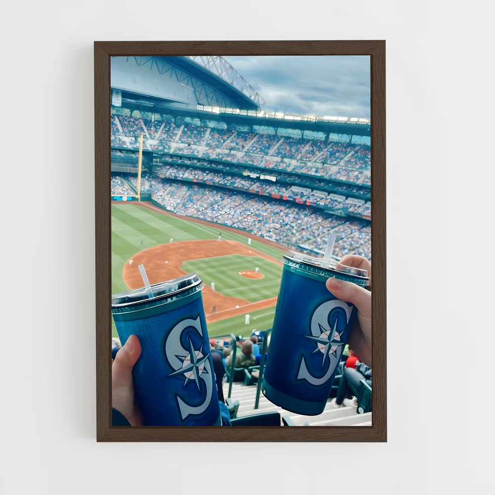 Poster Cheers à Seattle – affiche Baseball (vue 5)